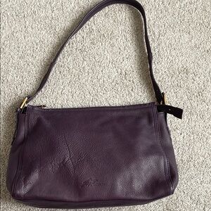 Stone Mountain Purple faux Leather Shoulder Bag EUC